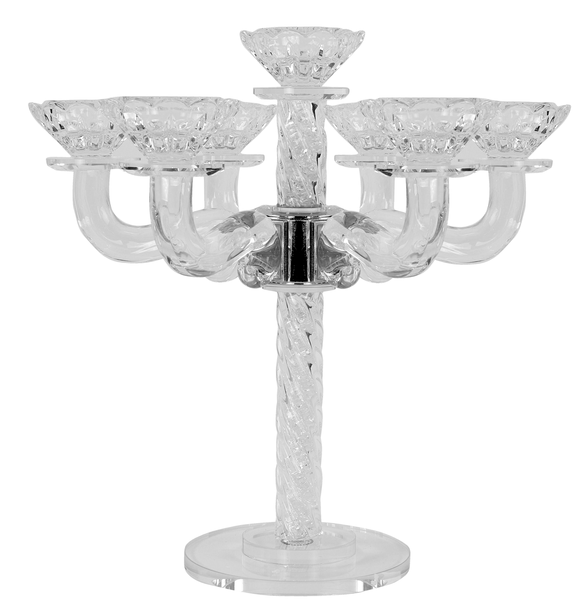 Crystal Candelabra 7 Branch 11"H