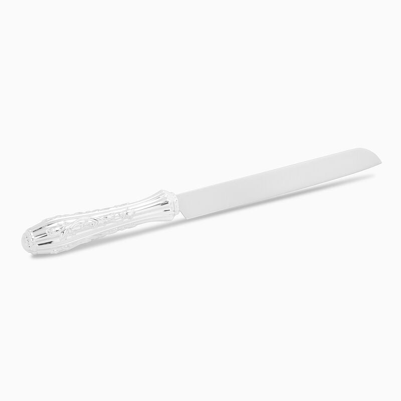 Silver-Plated Bellagio Decorated Challah Knife