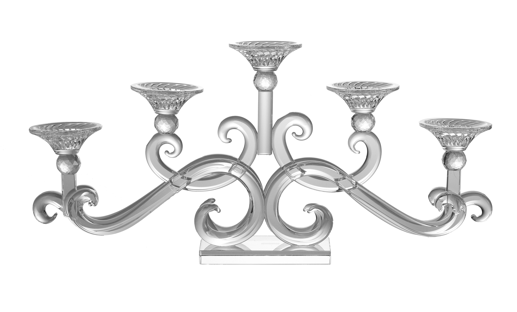 Crystal Candelabra 5 Branch 10.6"
