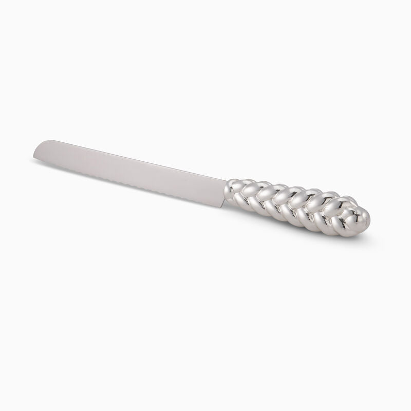 Silver-Plated Serrated Knife