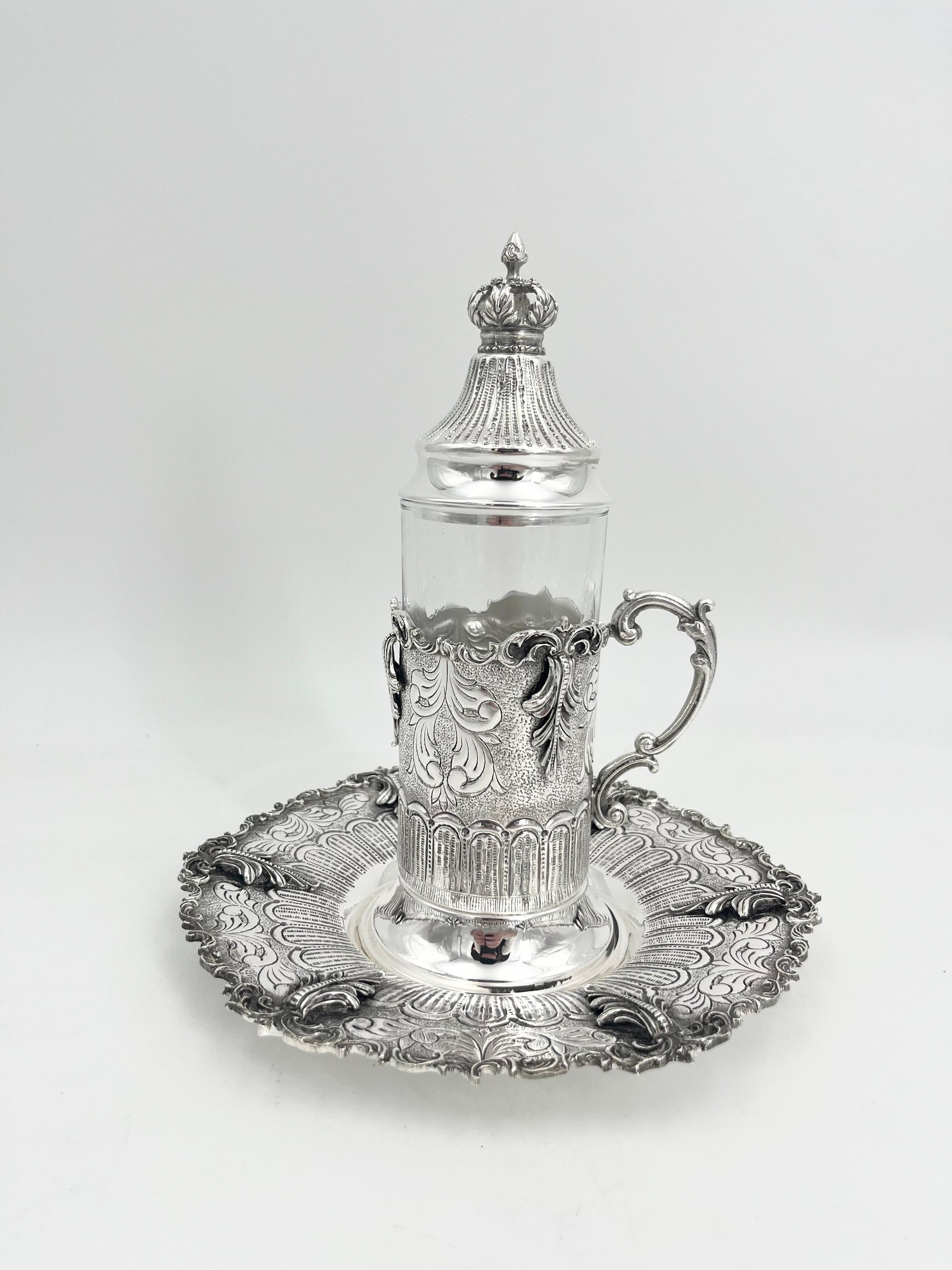 Silver Plated Tea Cup Set