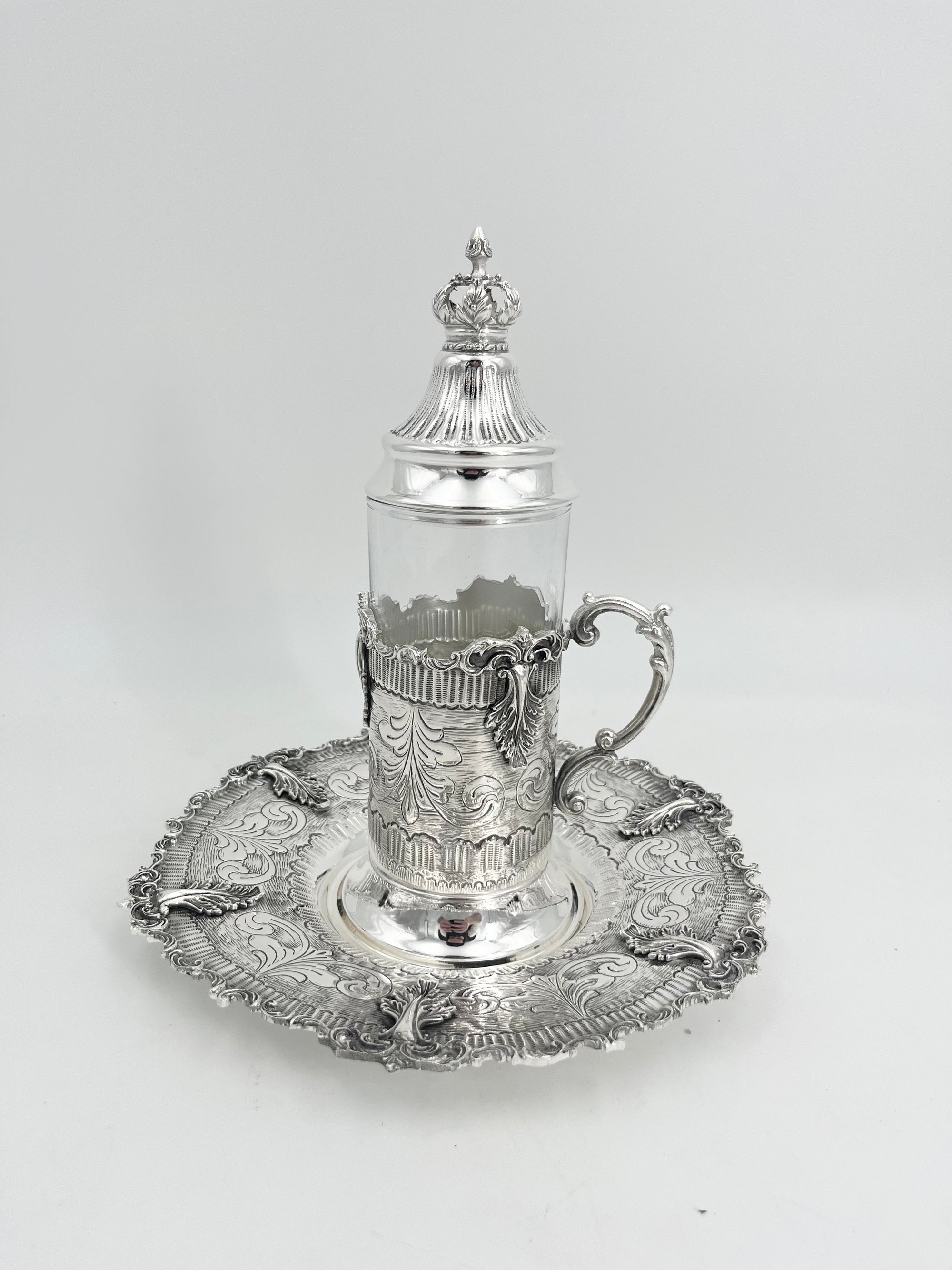 Silver Plated Tea Cup Set