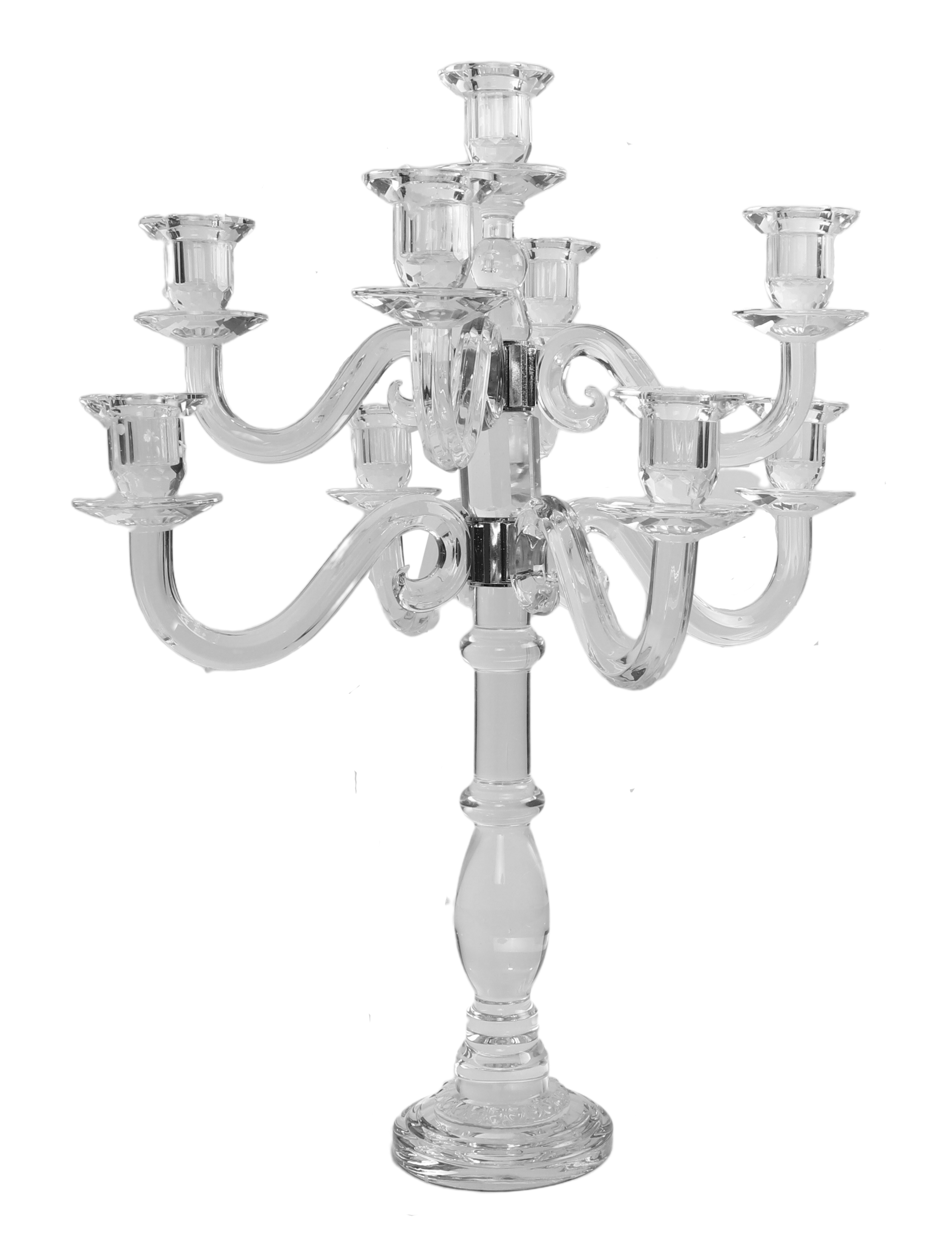 Crystal Candelabra 9 Branch 22"