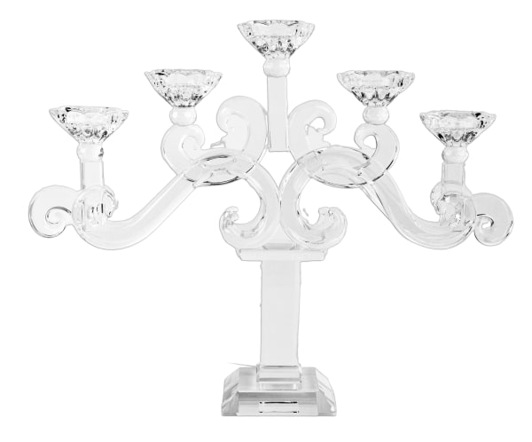 Crystal Candelabra 5 Branch 16"