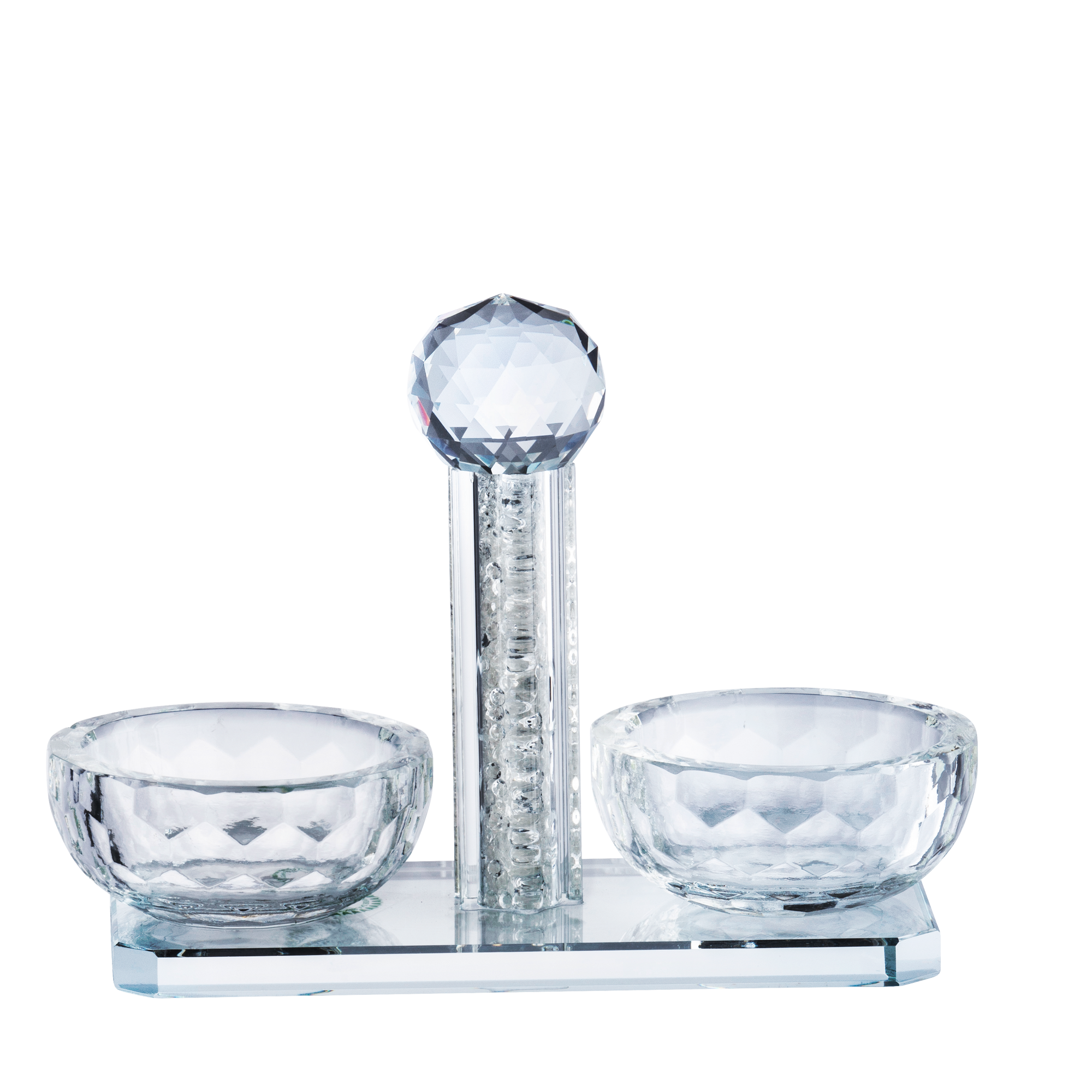 Crystal Salt Shaker With White Stones