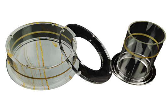 Acrylic Mayim Achronim Grey And Gold Marble