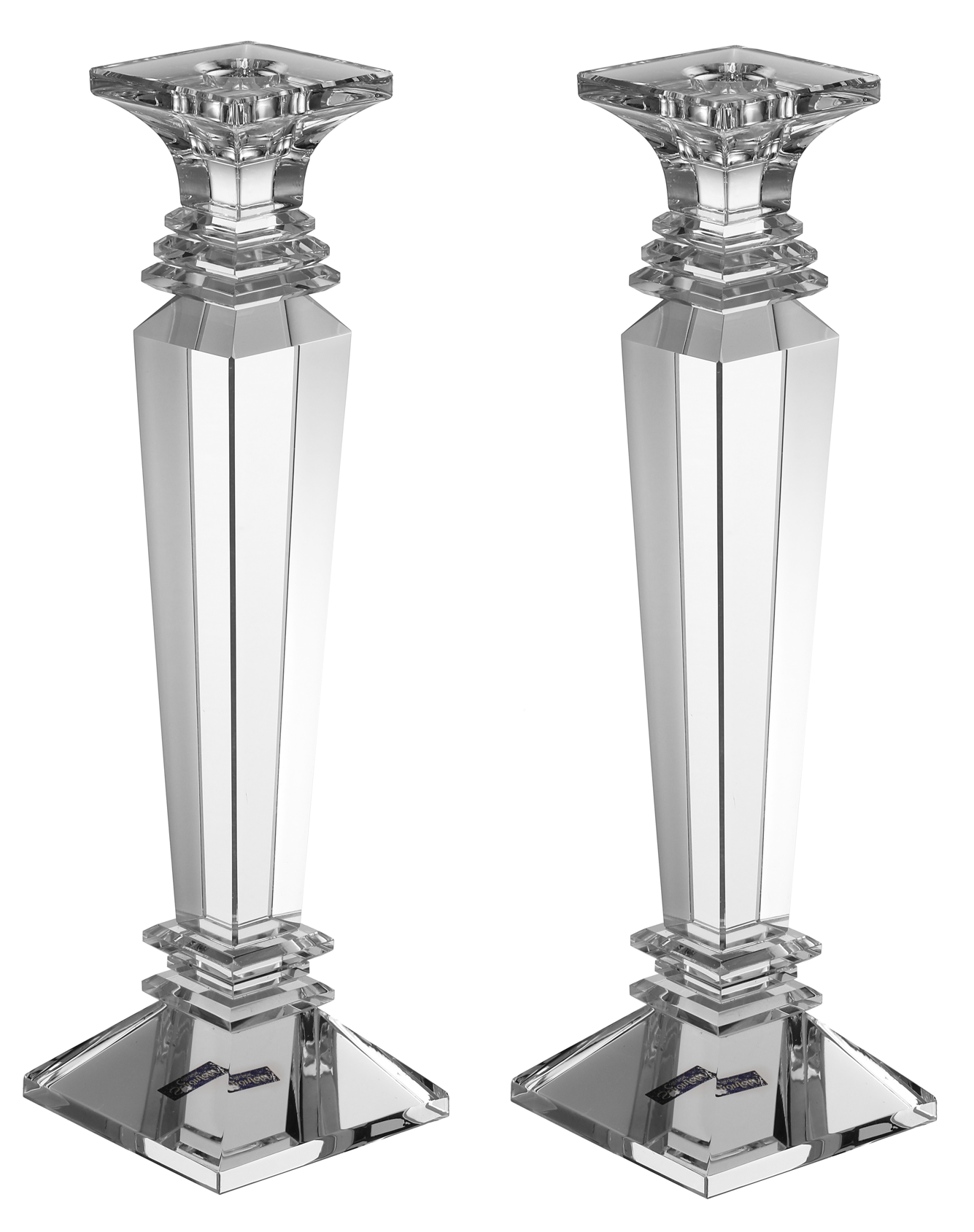 Set of Crystal Candelsticks  12"