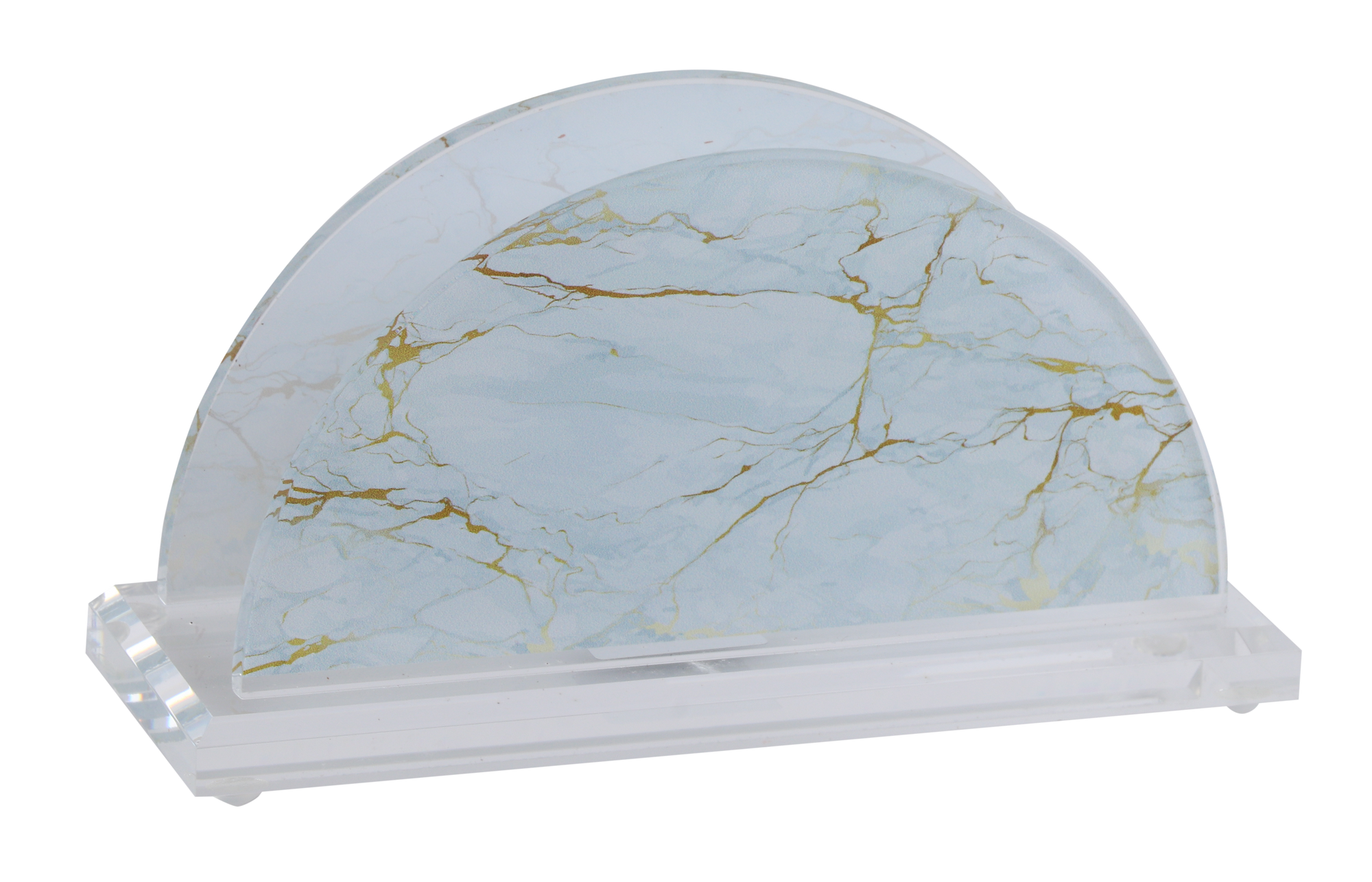 Acrylic Napkin Holder with Marble Design 5x2.5"