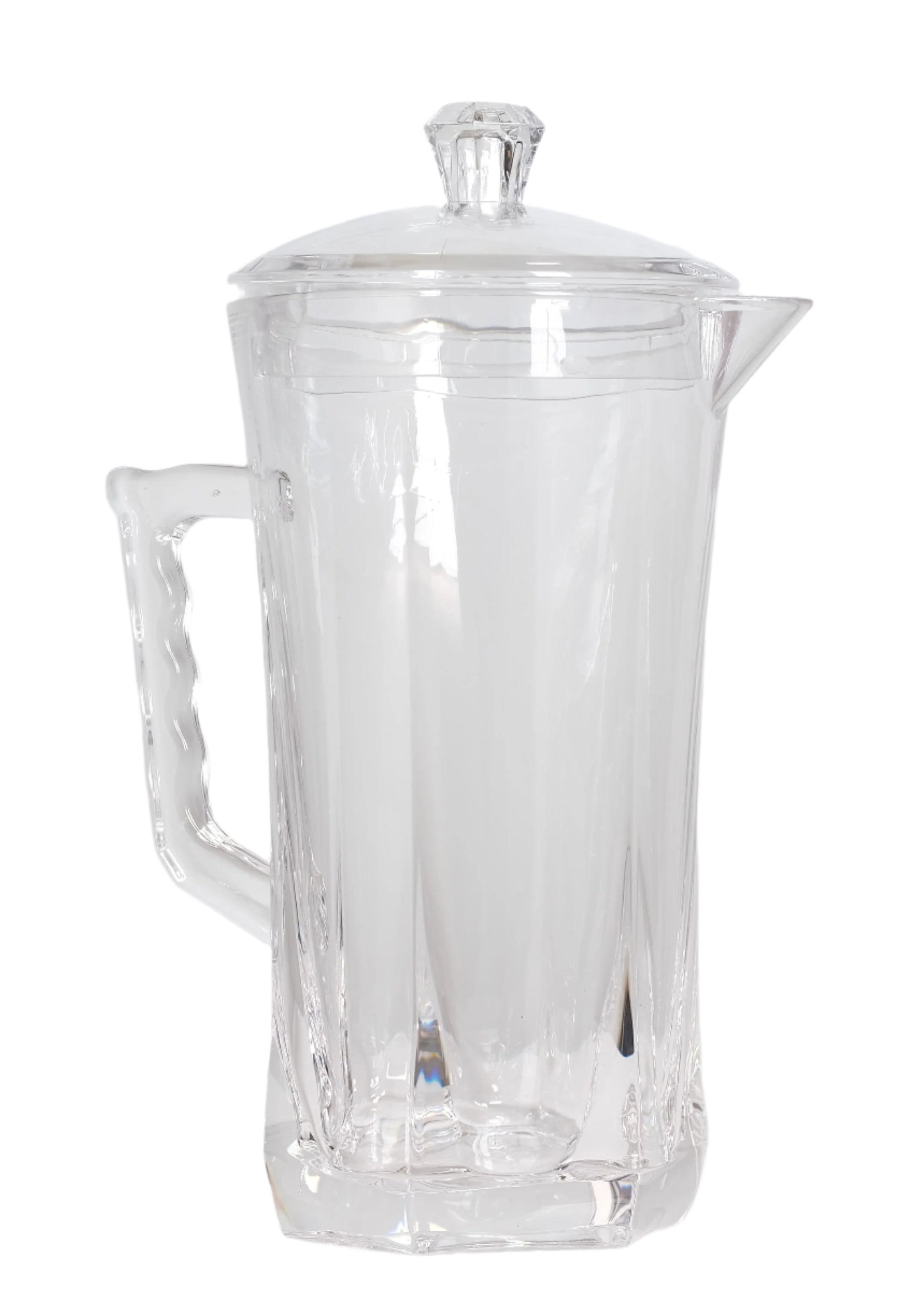 6"x11" Crystal Pitcher with Cover