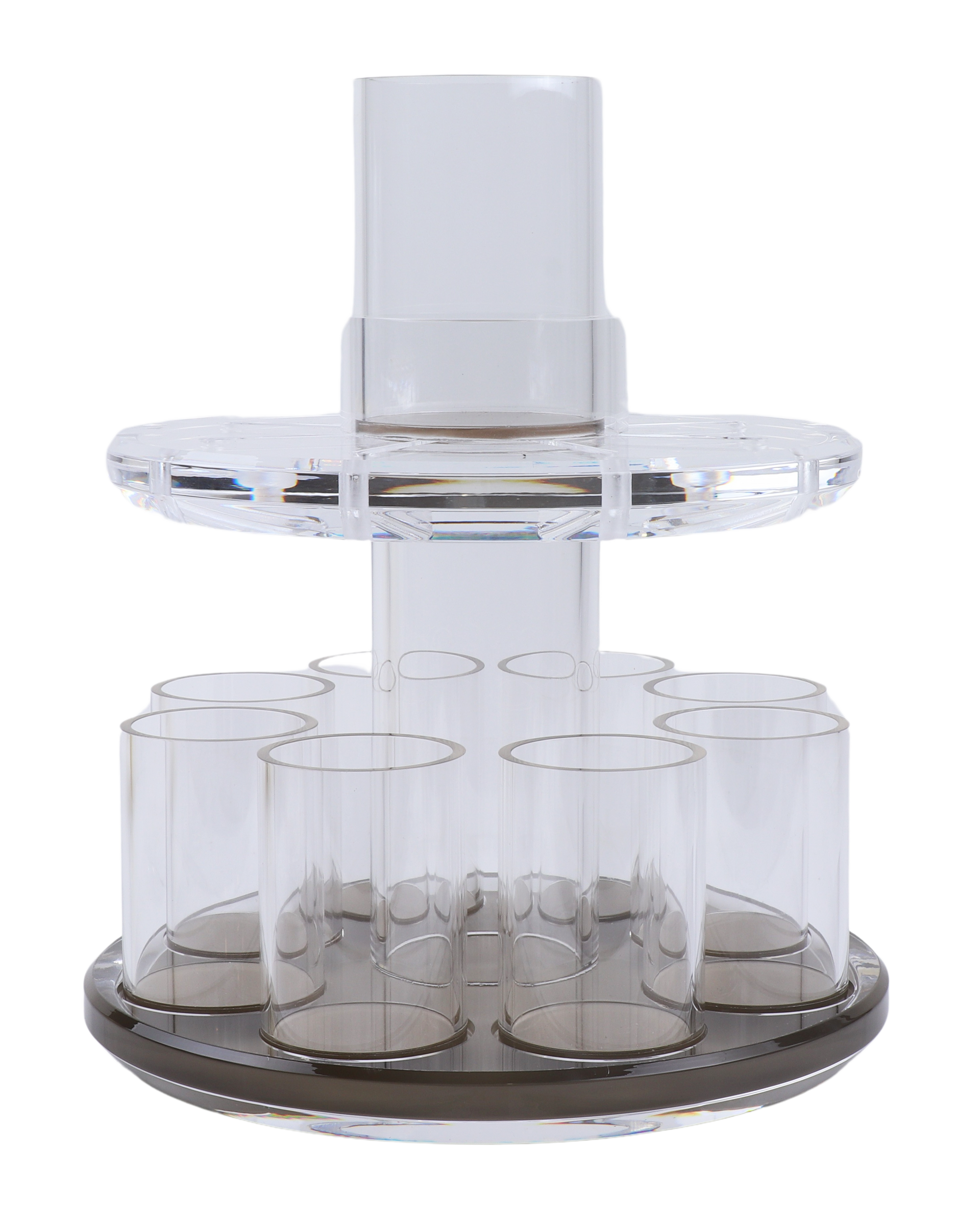 Acrylic Fountain (2.5"D  big cup - 4"H- 2"D small cup - 3"H) with GoldScreen