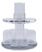 Acrylic Fountain (2.5"D  big cup - 4"H- 2"D small cup - 3"H) with SilverScreen