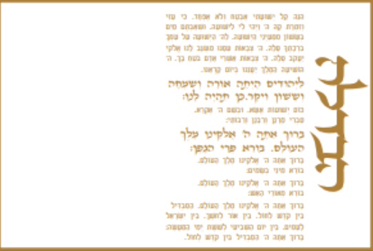 Round Havdalah Set Pearl And Gold