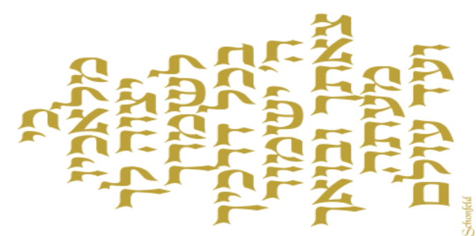 Acrylic Blessing Tefillas Haderech Keychain Pearl And Gold