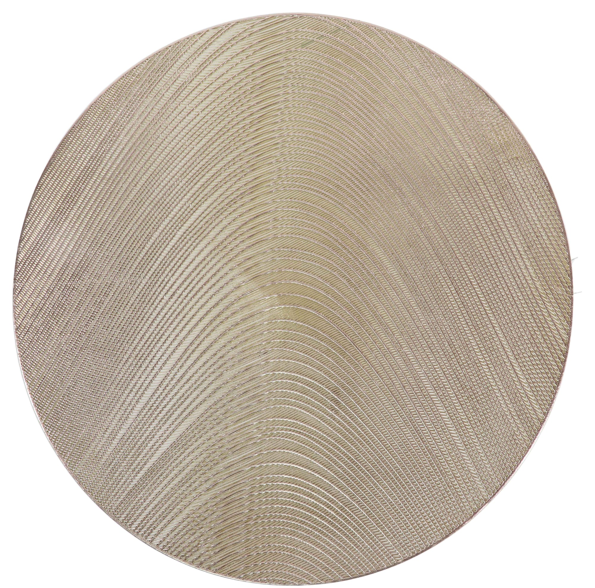 Leather Look Placemats Gold 15" Laser Cut 12pcs
