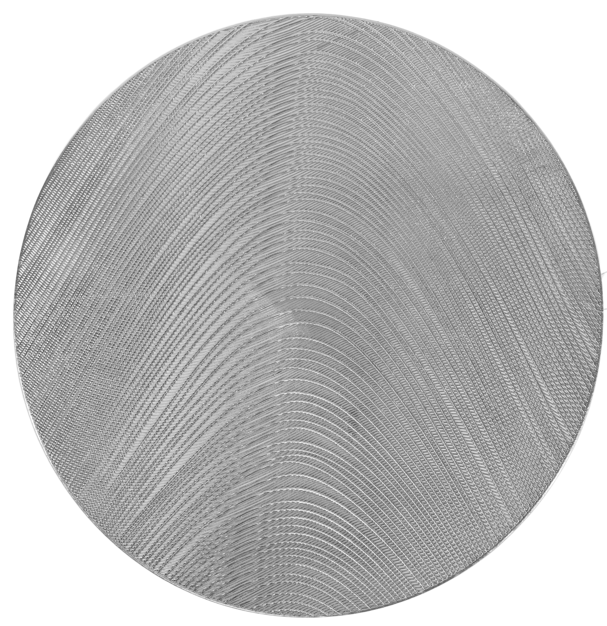 Leather Look Placemats Silver 15" Laser Cut 12pcs