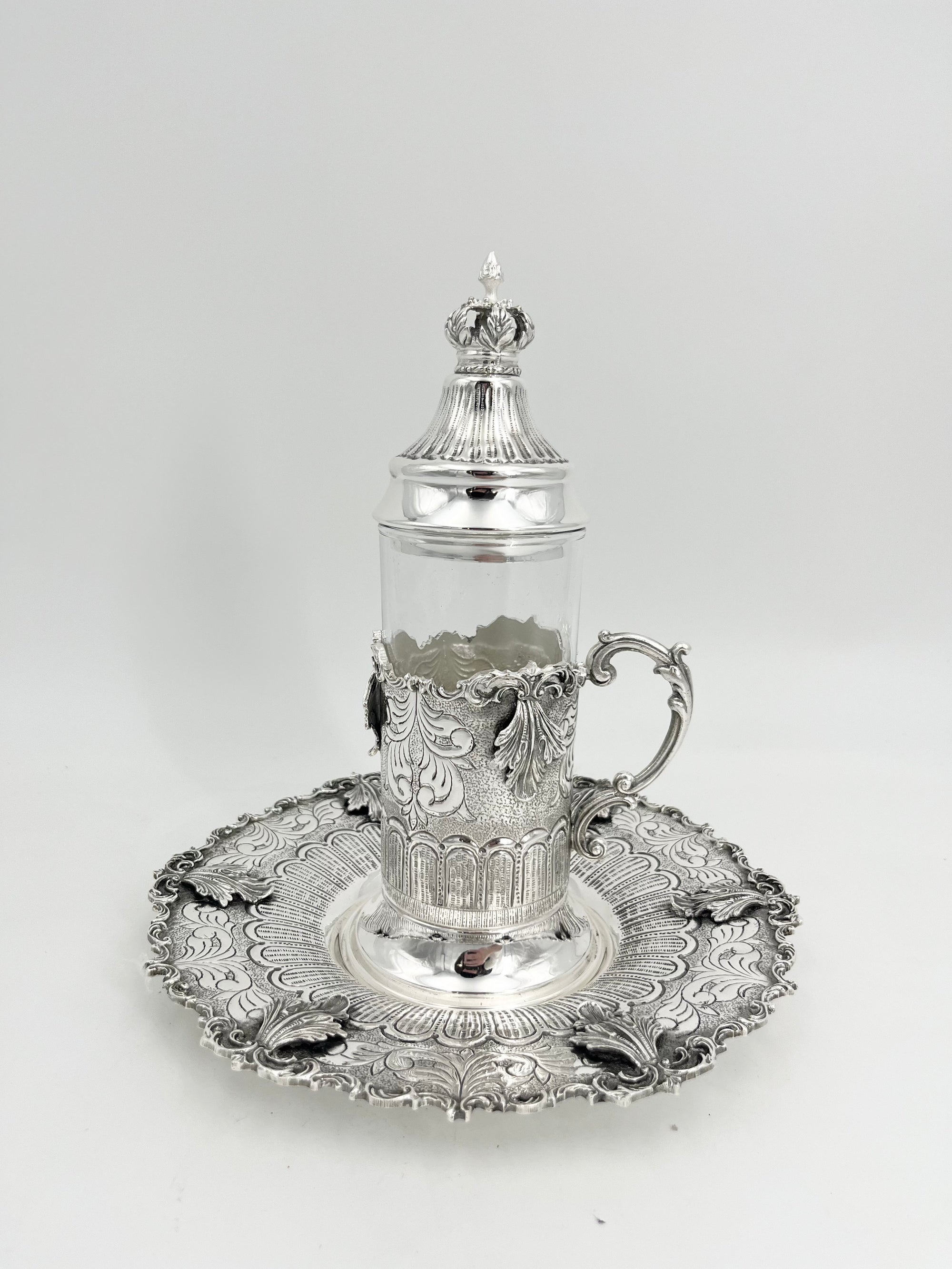 Silver Plated Tea Cup Set