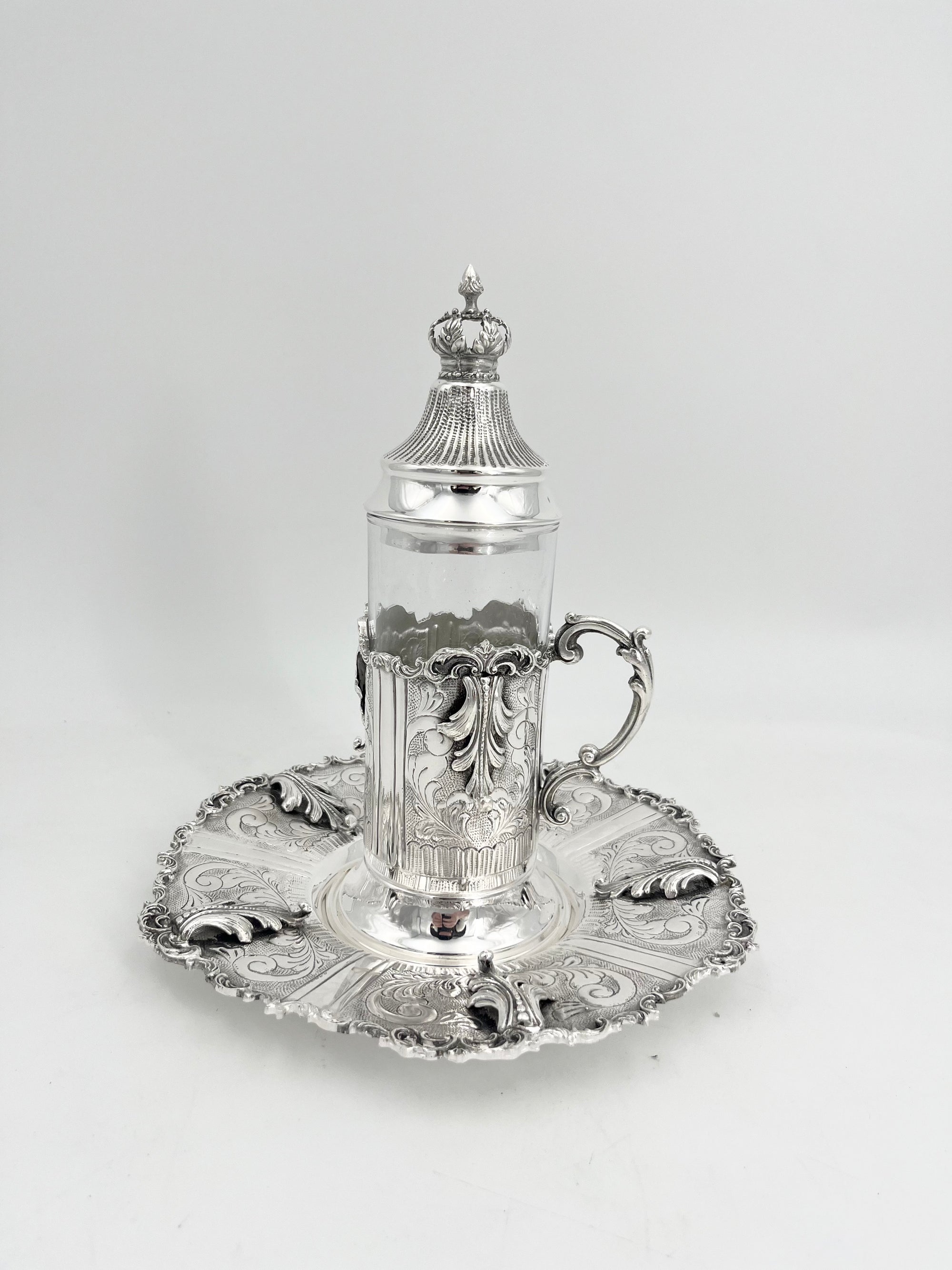 Silver Plated Tea Cup Set