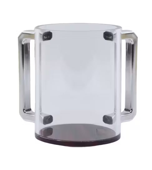 wood Mahogony color base  Acrylic Washcup