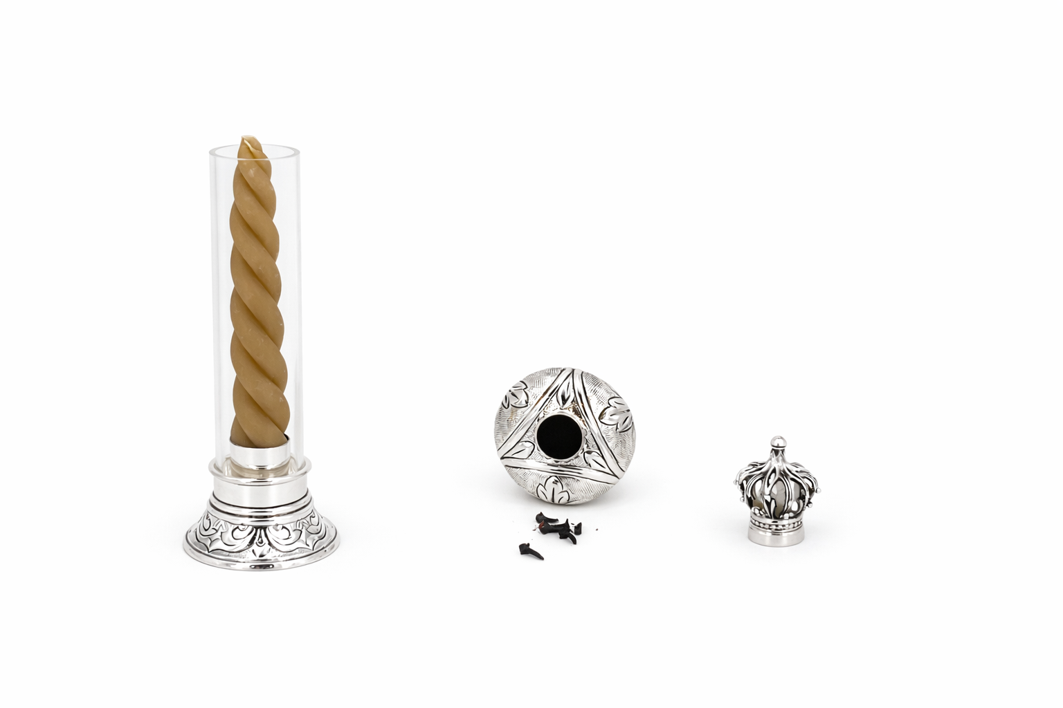 Silver Dipped Besumim Havdalah Set