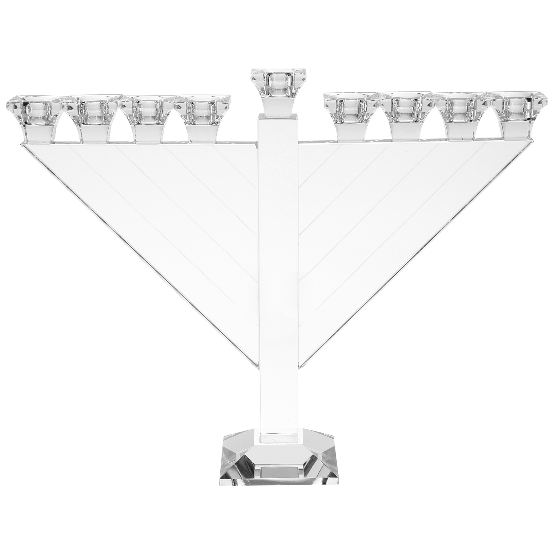Crystal Menorah 12"Hx15"W
