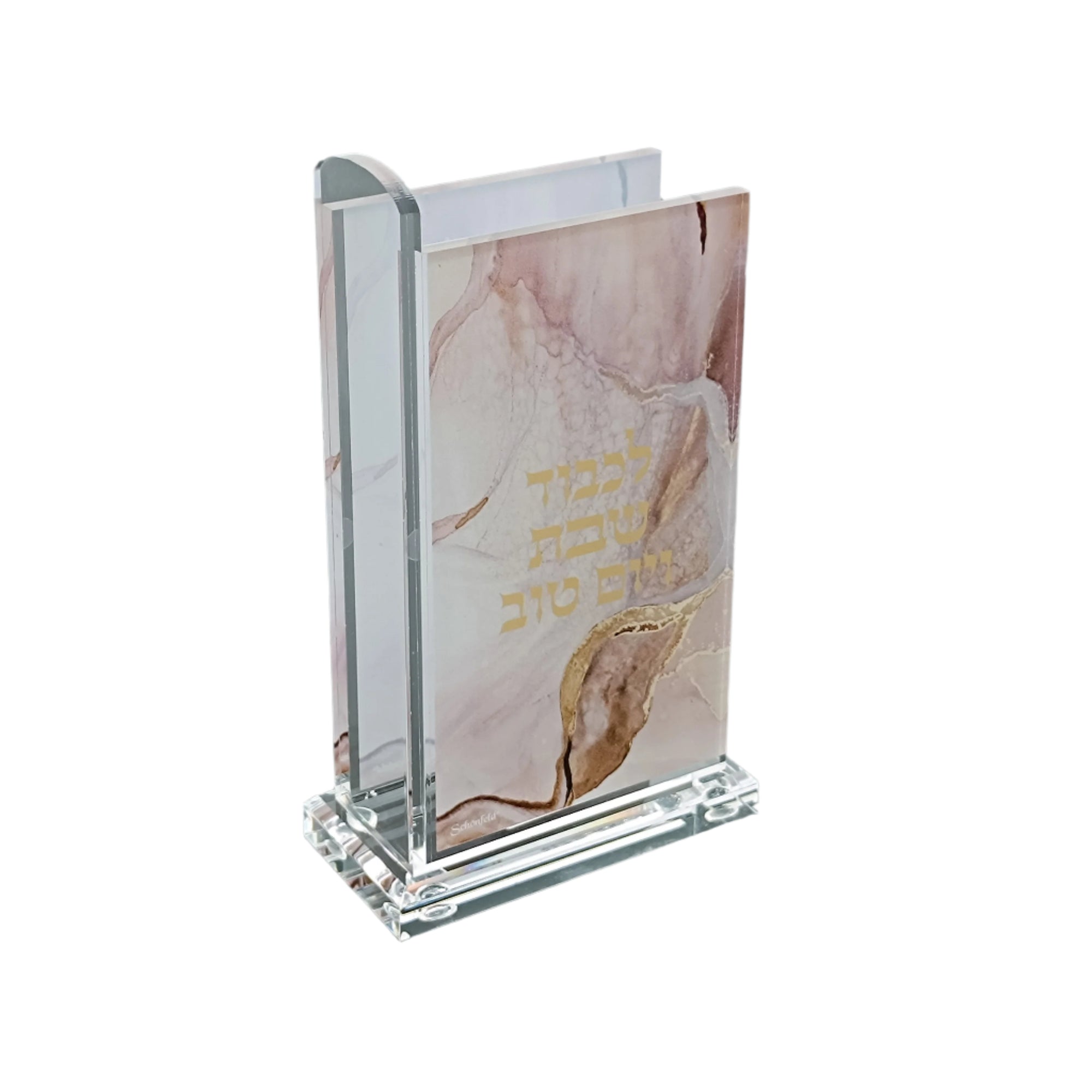 Acrylic Match Box with Rose Gold Marble Design  4.75"x2.75"
