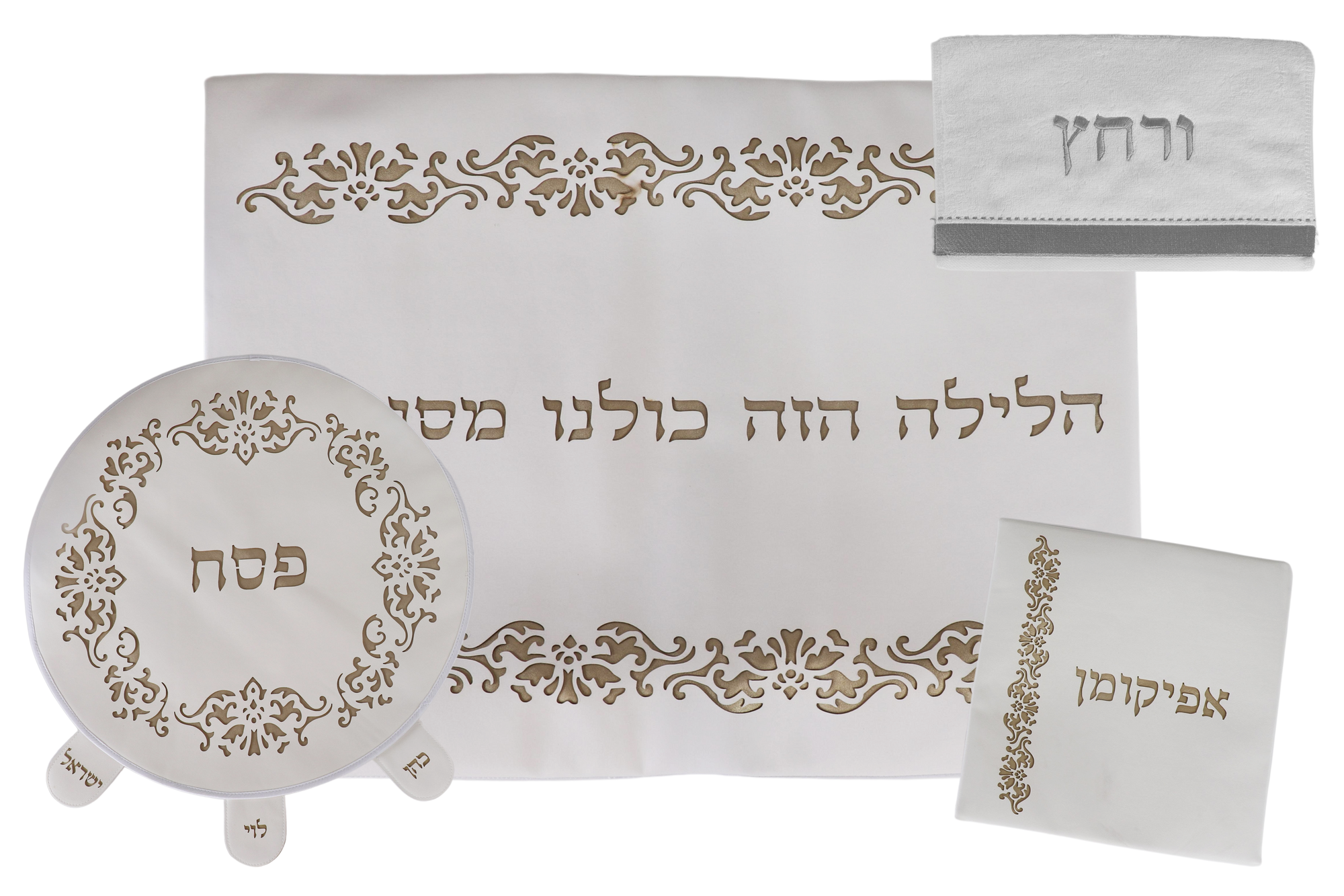 Leather 4 Pc Pasech Set Laser Engraved